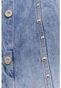 Answear Lab Kurtka jeansowa damska przejściowa oversize. Kolor: niebieski. Materiał: jeans. Styl: wakacyjny #6