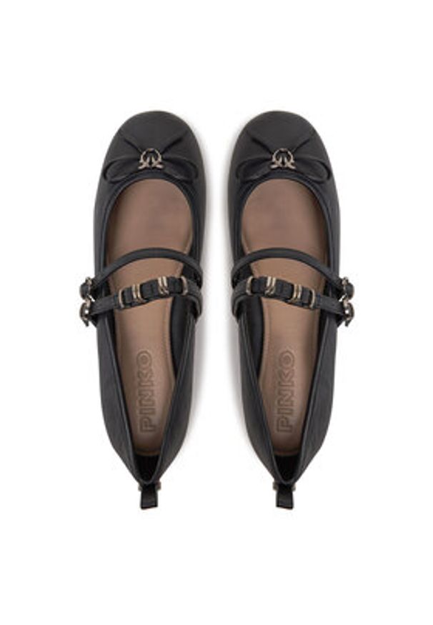 Pinko - PINKO Baleriny Gioia 09 SD0297 P003 Czarny. Kolor: czarny. Materiał: skóra