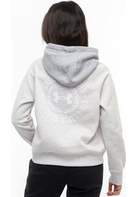 Bluza sportowa damska Under Armour Rival Fleece CB Hoodie. Kolor: szary, biały, wielokolorowy