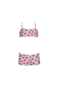 Strój kąpielowy dziewczęcy dwuczęściowy na basen Arena Tropical. Kolor: różowy, wielokolorowy, biały #1