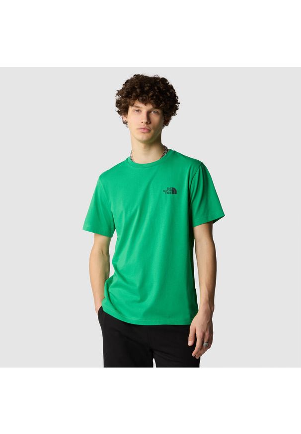 Koszulka turystyczna męska The North Face Simple Dome Tee. Kolor: zielony. Materiał: bawełna. Sezon: lato
