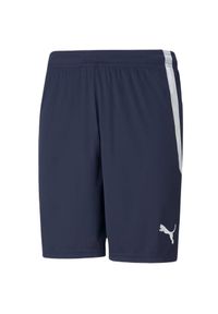 Puma - Męskie Spodenki Team Liga. Kolor: niebieski