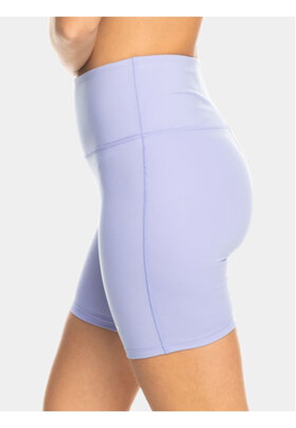 Roxy Legginsy Heart Biker Ndst ERJNS03435 Niebieski Slim Fit. Kolor: niebieski. Materiał: syntetyk