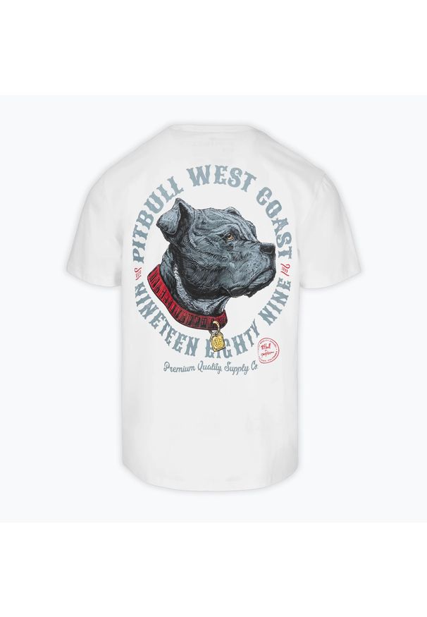 PITBULL - Koszulka męska Pitbull Strenght & Respect. Kolor: biały