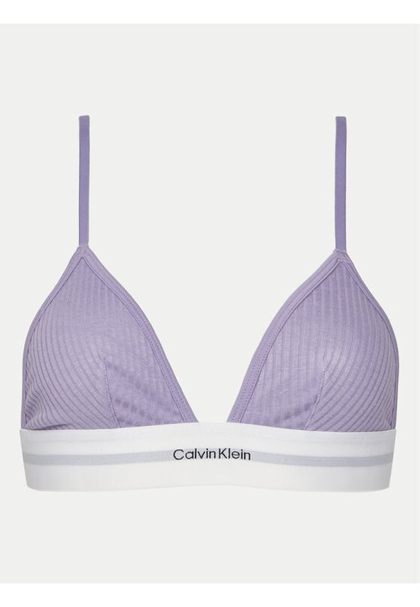 Calvin Klein Underwear Biustonosz braletka LV00QF8248 Fioletowy. Kolor: fioletowy. Materiał: bawełna