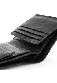 Wittchen - Damski portfel z RFID ze skóry klasyczny czarny. Kolor: czarny. Materiał: skóra #9