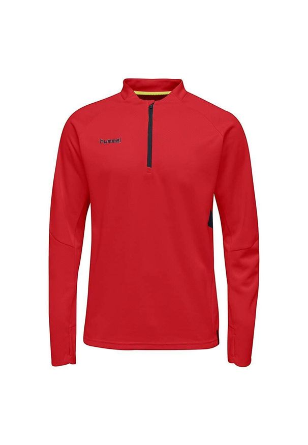 Hummel Tech Move Czerwona Bluza z Kapturem L - Stylowa i Funkcjonalna. Typ kołnierza: kaptur. Kolor: czerwony. Materiał: elastan, poliester, poliamid. Sport: piłka nożna