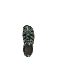 keen - Buty do chodzenia damskie Keen Clearwater Leather Cnx. Zapięcie: rzepy. Kolor: niebieski, wielokolorowy, żółty. Materiał: syntetyk, tkanina, skóra, materiał. Sport: turystyka piesza