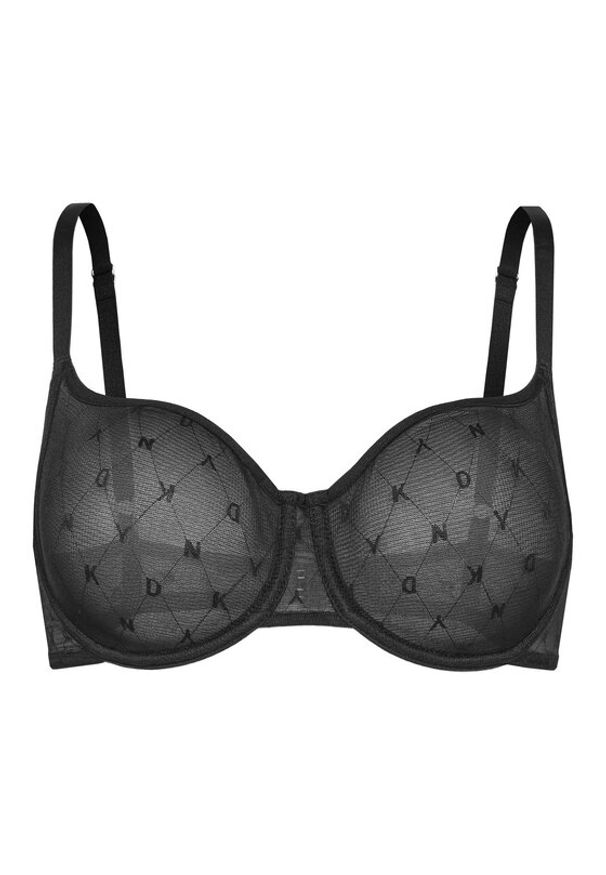 DKNY Biustonosz z fiszbiną DK4039 Czarny. Kolor: czarny. Materiał: syntetyk