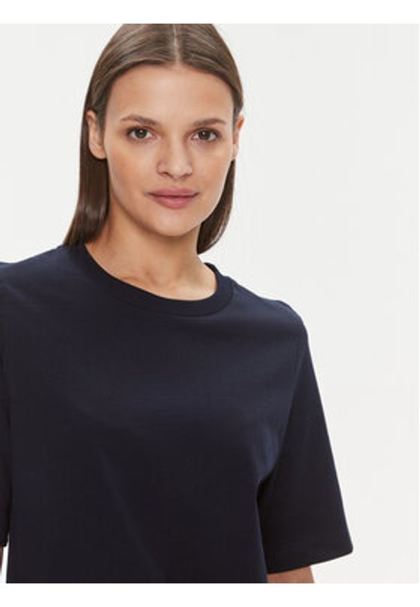 United Colors of Benetton - United Colors Of Benetton T-Shirt 3BL0E17G5 Granatowy Boxy Fit. Kolor: niebieski. Materiał: bawełna