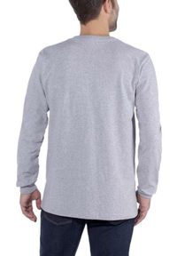 Koszulka sportowa męska z długim rękawem Carhartt. Okazja: na co dzień. Kolor: szary. Długość rękawa: długi rękaw. Długość: długie. Styl: sportowy. Sport: turystyka piesza #2
