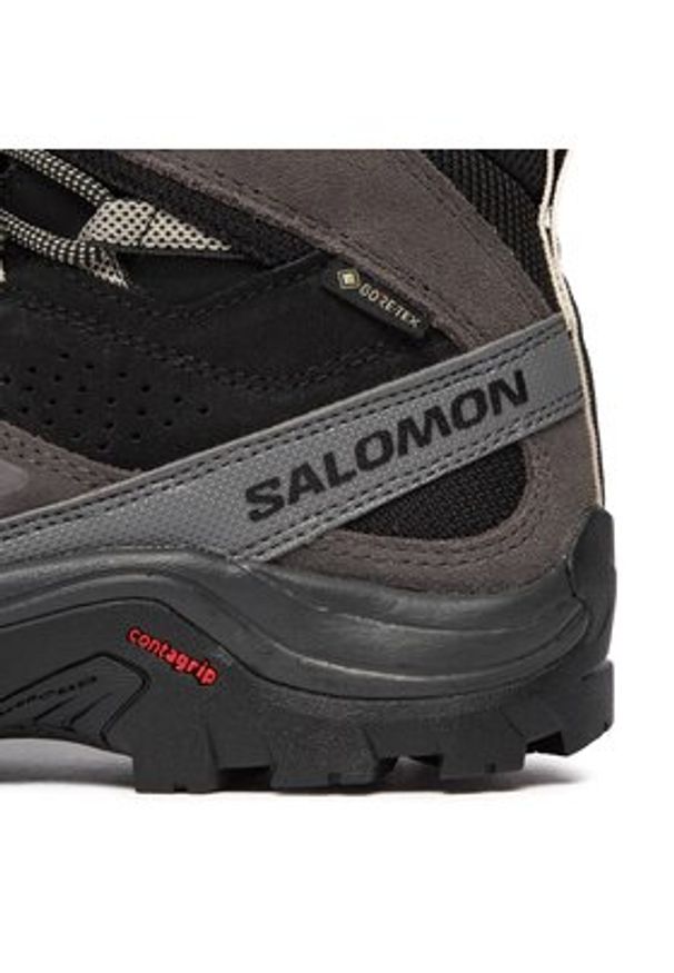 salomon - Salomon Trekkingi Quest Rove GORE-TEX L47181500 Czarny. Kolor: czarny. Materiał: zamsz, skóra