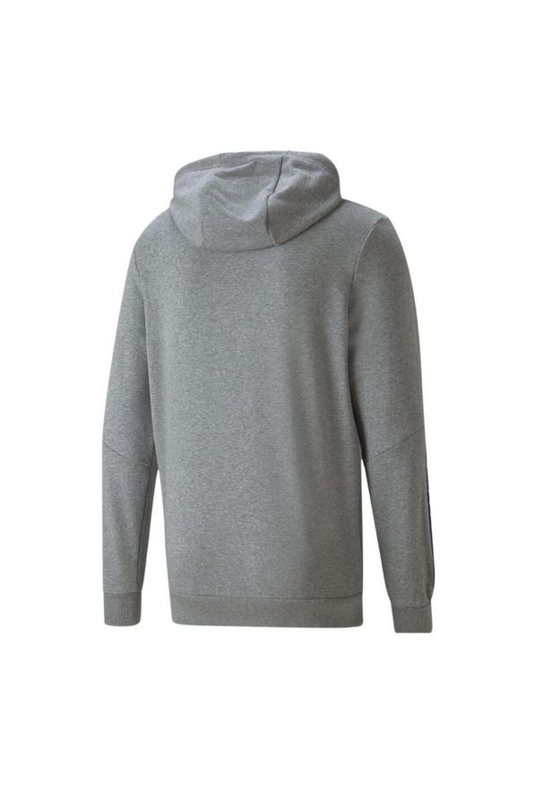 Puma - Męska Bluza Z Kapturem Essential Tape Full Zip. Typ kołnierza: kaptur. Kolor: szary