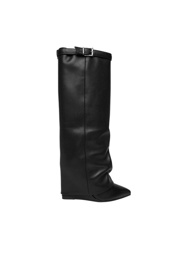 Steve Madden Kozaki Corenne SM11003418 Czarny. Kolor: czarny. Materiał: skóra