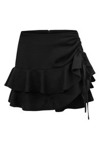 LE PRIVÉ - Czarna spódniczka z falbanami Cindy. Kolor: czarny. Materiał: wiskoza #2