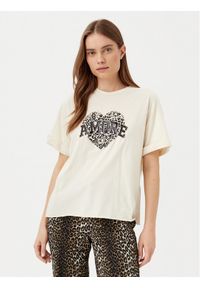 only - ONLY T-Shirt Lucy 15339887 Beżowy Loose Fit. Kolor: beżowy. Materiał: bawełna