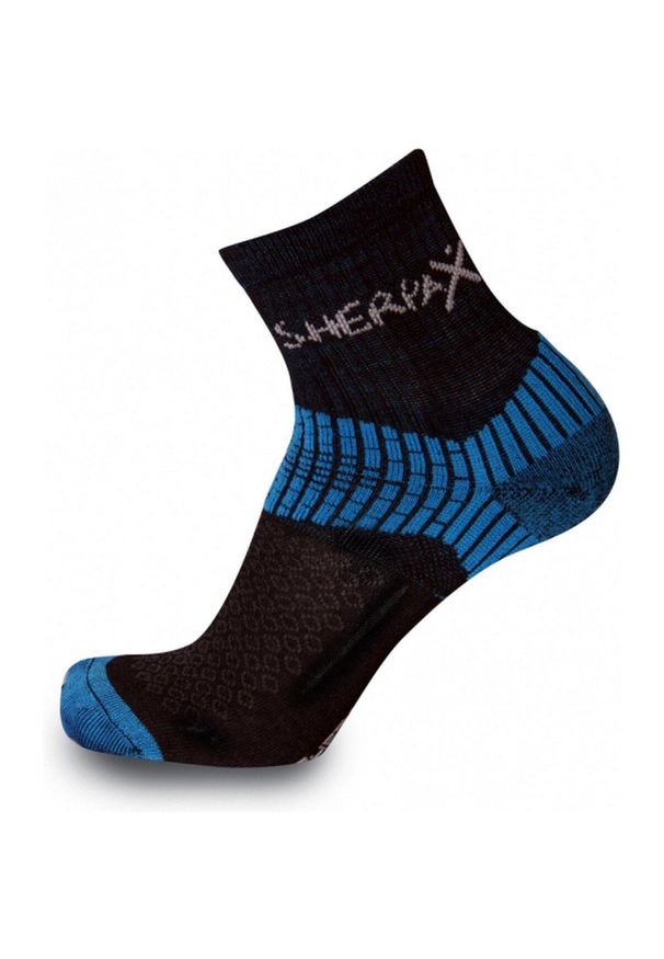 APASOX - Skarpety sportowe termoaktywne - Misti Summer - Skarpety turystyczne. Kolor: czarny. Materiał: wełna. Sport: turystyka piesza