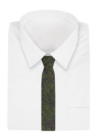 Chattier - Klasyczny Krawat Męski CHATTIER - Bordo z Zielonym Akcentami. Kolor: czerwony. Materiał: tkanina. Styl: klasyczny #2