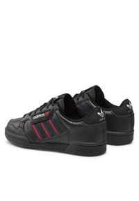 Adidas - adidas Sneakersy Continental 80 Stripes J FY2698 Czarny. Kolor: czarny. Materiał: skóra