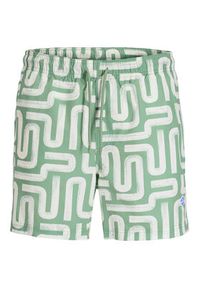 Jack & Jones Szorty kąpielowe Maui Sand 12291428 Zielony Regular Fit. Kolor: zielony. Materiał: syntetyk #6