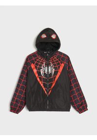Sinsay - Kurtka wiatrówka z kapturem i ściągaczami Spider-Man - czarny. Typ kołnierza: kaptur. Kolor: czarny #1