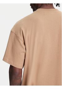 Adidas - adidas T-Shirt Trefoil Essentials JV5944 Beżowy Oversize. Kolor: beżowy. Materiał: bawełna