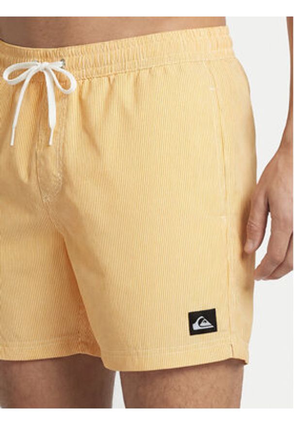 Quiksilver Szorty kąpielowe Everyday Deluxe EQYJV04101 Żółty Regular Fit. Kolor: żółty. Materiał: syntetyk