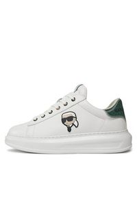 Karl Lagerfeld - KARL LAGERFELD Sneakersy KL52533N Biały. Kolor: biały. Materiał: skóra #3