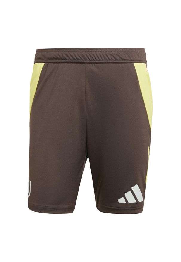 Adidas - Szorty treningowe Juventus Turin Tiro 2024/25. Kolor: brązowy. Sport: piłka nożna, fitness