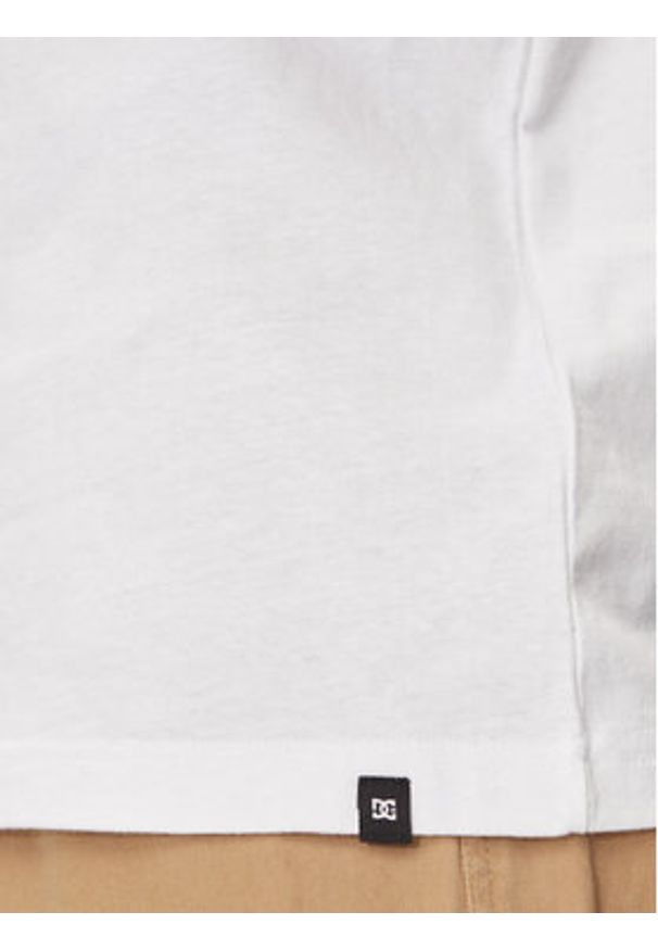 DC Shoes T-Shirt Lucky Hand Hss ADYZT05366 Biały Regular Fit. Kolor: biały. Materiał: bawełna