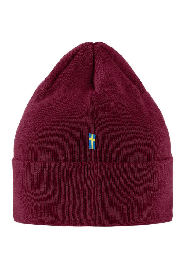 Fjällräven - Czapka zimowa Fjallraven Vardag Classic Beanie - bordeaux red. Kolor: czerwony. Sezon: zima. Styl: sportowy