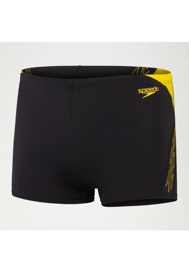 Kąpielówki męskie spodenki kąpielowe Speedo HyperBoom Splice. Kolor: czarny, wielokolorowy, żółty