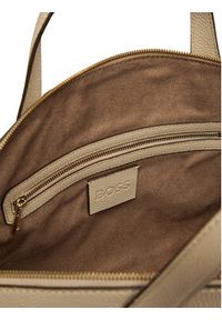 BOSS Torebka Lenah M 50563396 Beżowy. Kolor: beżowy. Materiał: skórzane #4