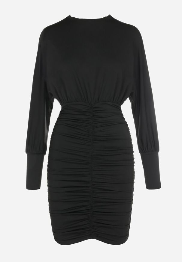 Born2be - Czarna Sukienka Sihn. Okazja: na co dzień. Kolor: czarny. Materiał: wiskoza. Typ sukienki: dopasowane, proste. Styl: klasyczny, casual