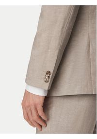 Hugo - HUGO Garnitur Arti/Hesten242V1X 50559671 Beżowy Extra Slim Fit. Kolor: beżowy. Materiał: bawełna, len #12