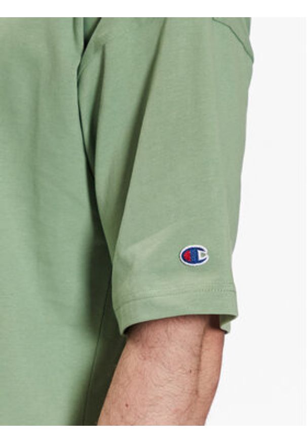 Champion T-Shirt 216548 Zielony Regular Fit. Kolor: zielony. Materiał: bawełna
