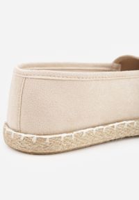 Renee - Beżowe Espadryle Vices na Podeszwie Zdobionej Plecionką Sesoriela. Okazja: na co dzień, na randkę. Kolor: beżowy. Materiał: jeans. Wzór: aplikacja. Sezon: wiosna, lato. Styl: casual #6