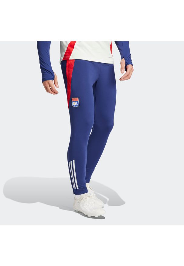 Adidas - Spodnie piłkarskie treningowe ADIDAS Olympique Lyonnais 24/25. Sport: piłka nożna