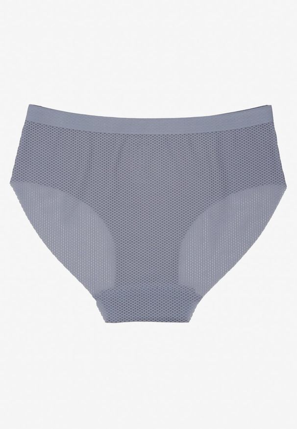Renee - Niebieskie Klasyczne Majtki Typu Figi Davirosa. Kolor: niebieski. Materiał: jeans