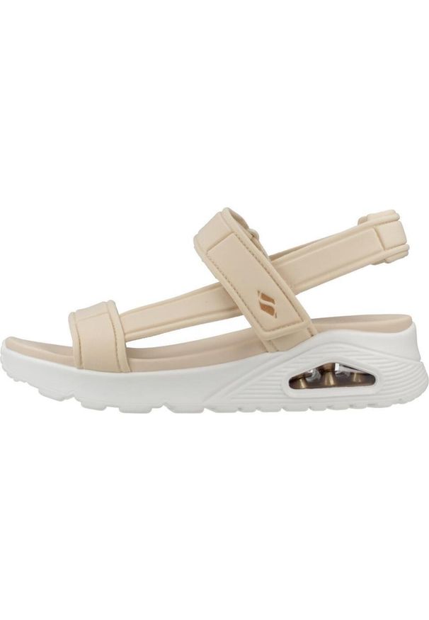 skechers - Sandały SKECHERS UNO - SUMMER STAND 2 Beżowy. Kolor: beżowy. Materiał: tkanina. Sezon: lato