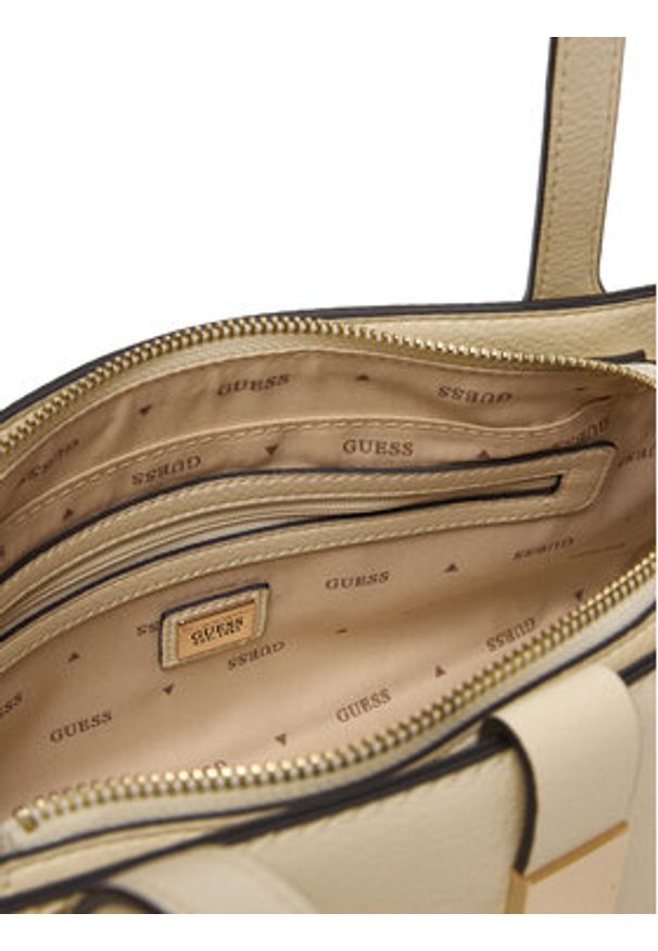 Guess Torebka Brooke HWBG98 97080 Écru. Kolor: kremowy. Materiał: skórzane
