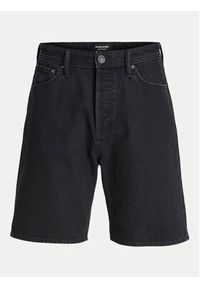 Jack & Jones - Jack&Jones Szorty jeansowe Tony 12249068 Czarny Loose Fit. Kolor: czarny. Materiał: bawełna #6