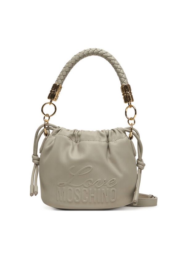 Love Moschino - LOVE MOSCHINO Torebka JC4220PP0OKA0101 Szary. Kolor: szary. Materiał: skórzane