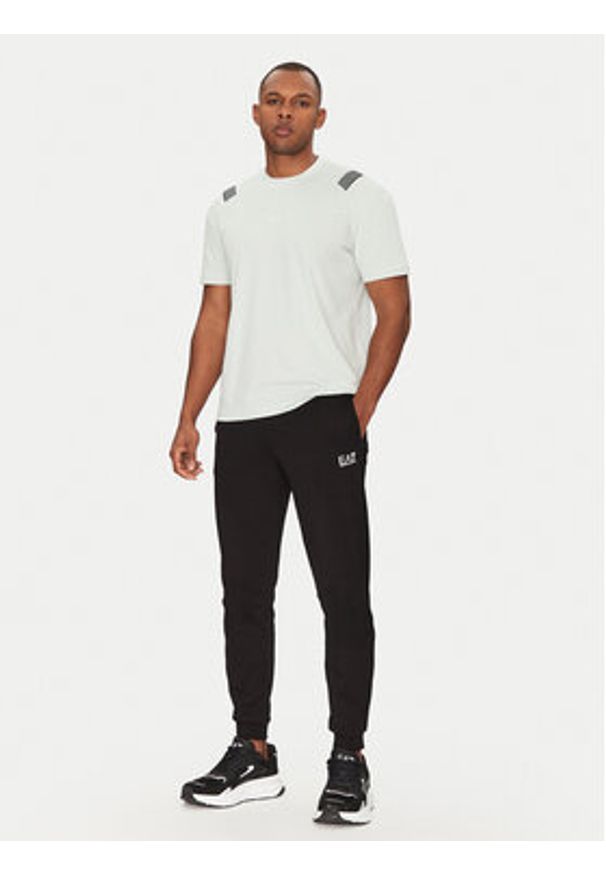 EA7 Emporio Armani T-Shirt 7M000266 AF10375 U9060 Niebieski Regular Fit. Kolor: niebieski. Materiał: bawełna