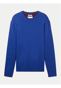 Tom Tailor Sweter 1039810 Niebieski Regular Fit. Kolor: niebieski. Materiał: bawełna