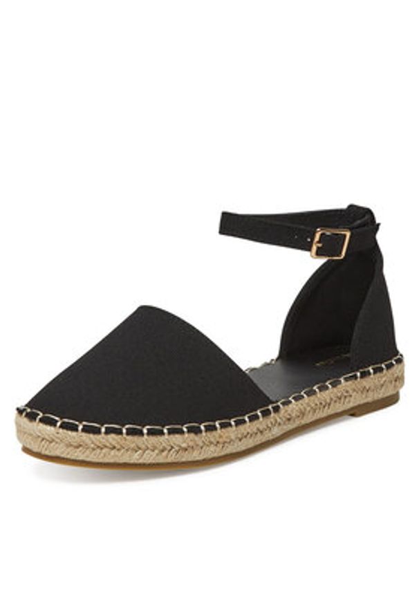 DeeZee Espadryle E8265-6 Czarny. Kolor: czarny. Materiał: materiał