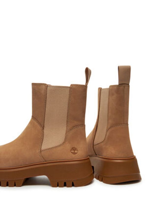 Timberland Sztyblety Mid Pull On Boot TB0A6FCHEN71 Beżowy. Kolor: beżowy. Materiał: skóra, nubuk