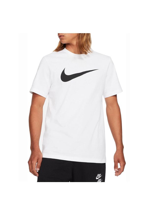 Koszulka sportowa Nike Sportswear Swoosh męska. Kolor: biały