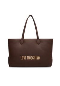 Love Moschino - LOVE MOSCHINO Torebka JC4395PP0NKD031A Brązowy. Kolor: brązowy. Materiał: skórzane