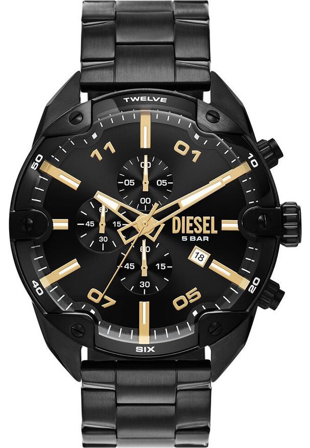 Diesel - ZEGAREK MĘSKI DIESEL Spiked Chronograph DZ4644 + BOX